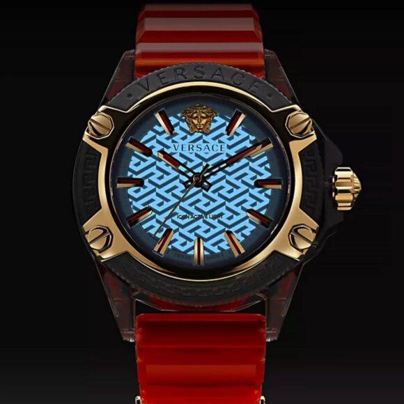 Versace Icon Active Silicone Strap Watch, 42mm | Nordstrom Versace Unisex Versace Icon Active 42mm Quartz Watch